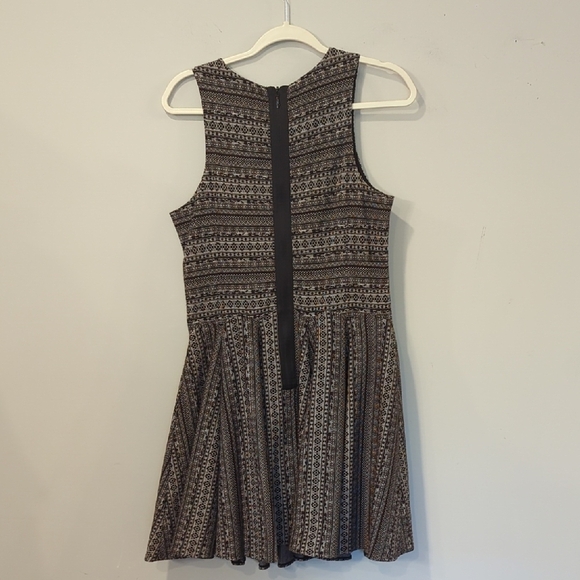 Tibi Dress Fit and Flare Mini Back Zip size Medium Gray Black - Picture 6 of 11
